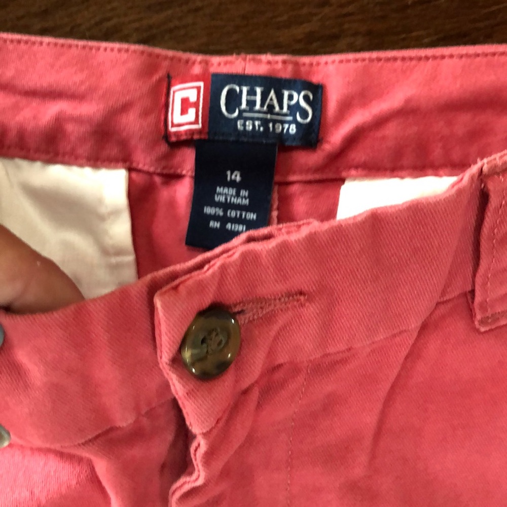 SALMON/BRICK RED PANTS/JEANS 14/boys